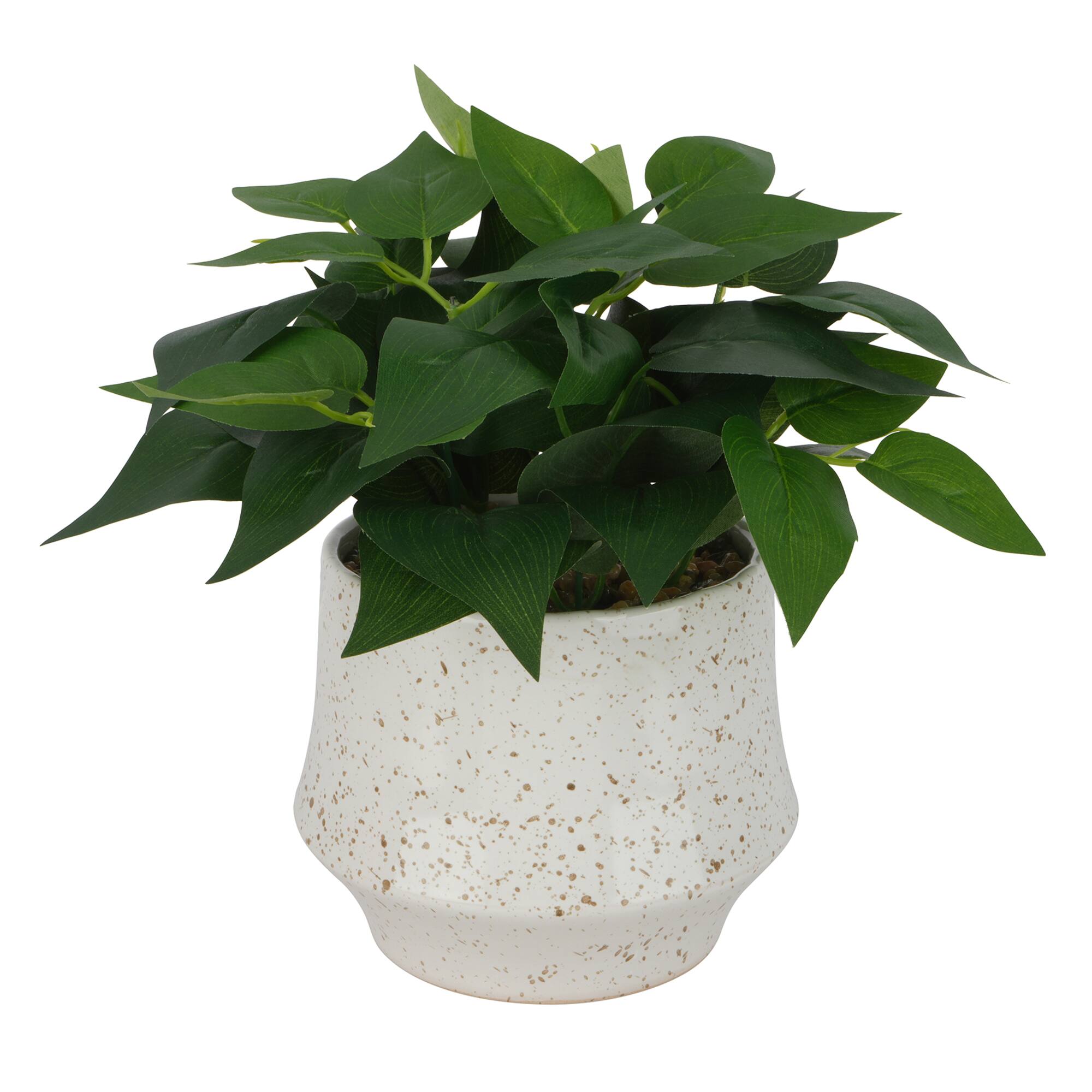 10" Premade Faux Plant in Speckled Ceramic Container by Ashland®